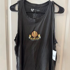 Hawaii Black Tank Top by